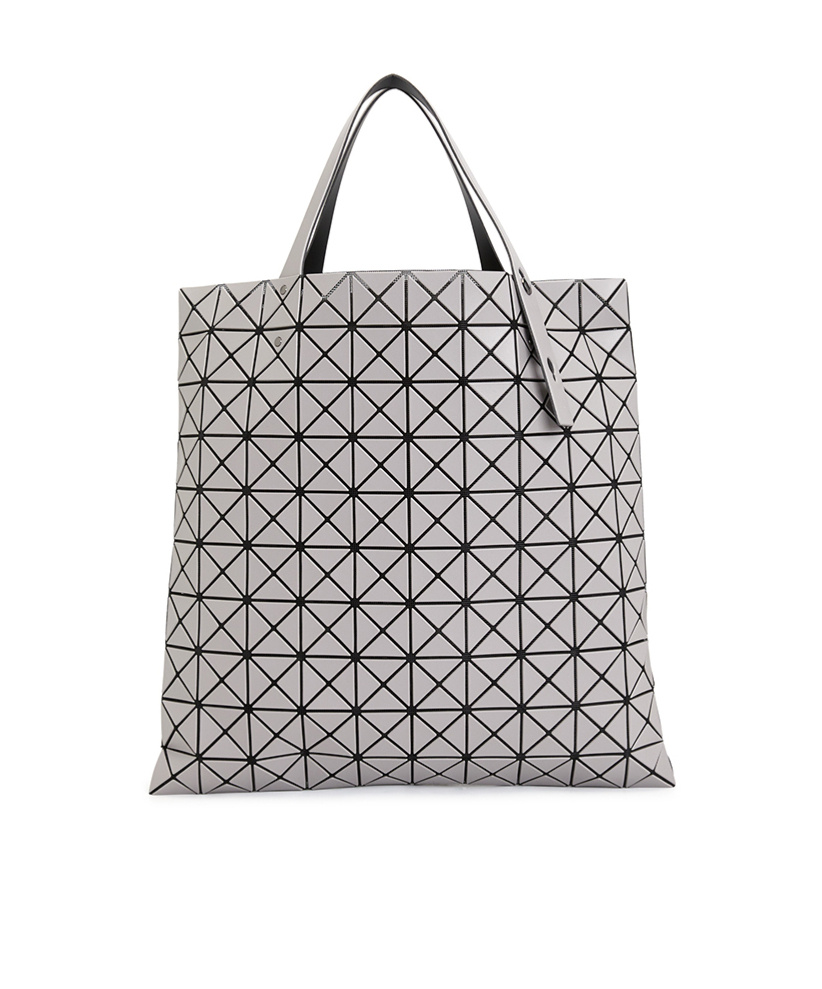 Issey Miyake Prism Matt Geometric Pattern Handbag In Gray