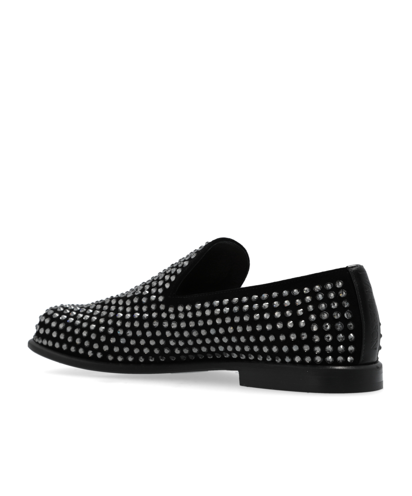 Jw Anderson Crystal-embellished Loafers In Black