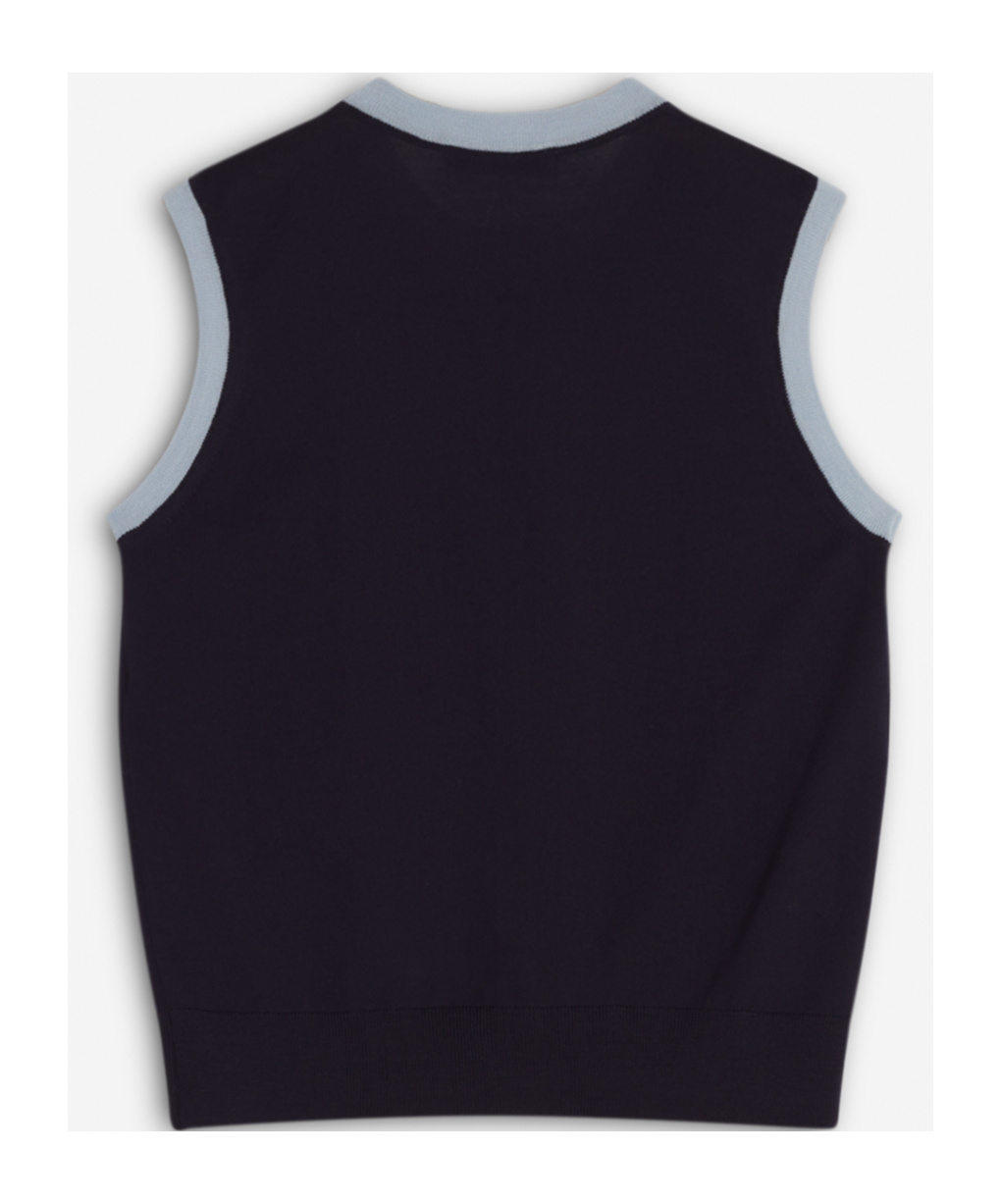MAISON KITSUNÉ BABY FOX PATCH KNITTED TOP