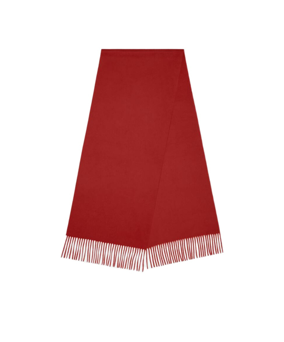 Shop Bottega Veneta Cashmere Scarf In Red Stone