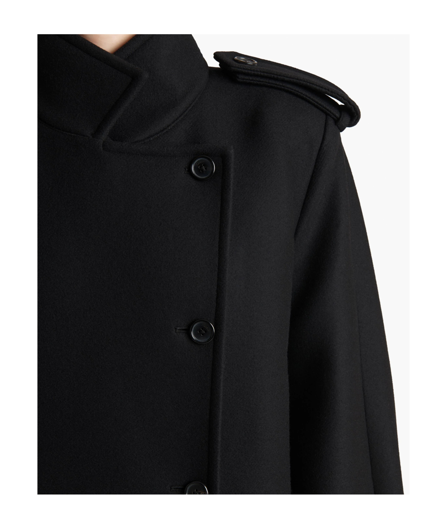 Khaite Donna Double-breasted Coat In Black