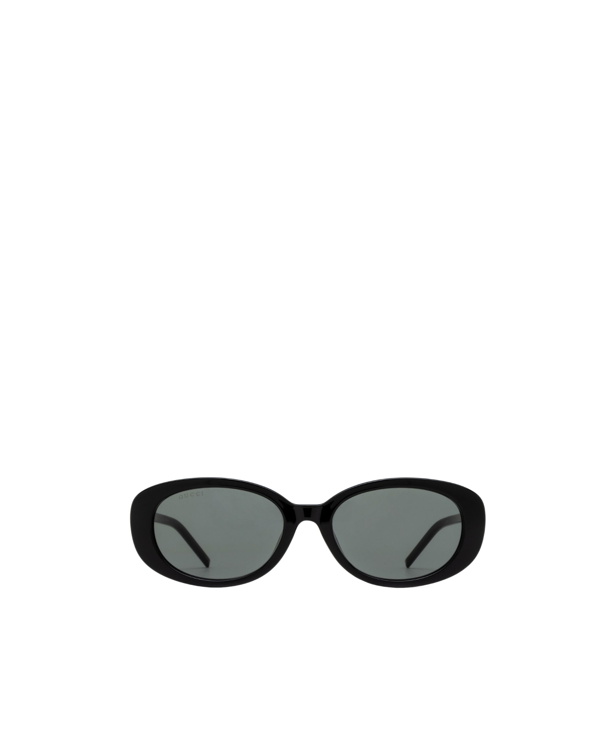 Gucci G-motif Oval-frame Sunglasses In Gray
