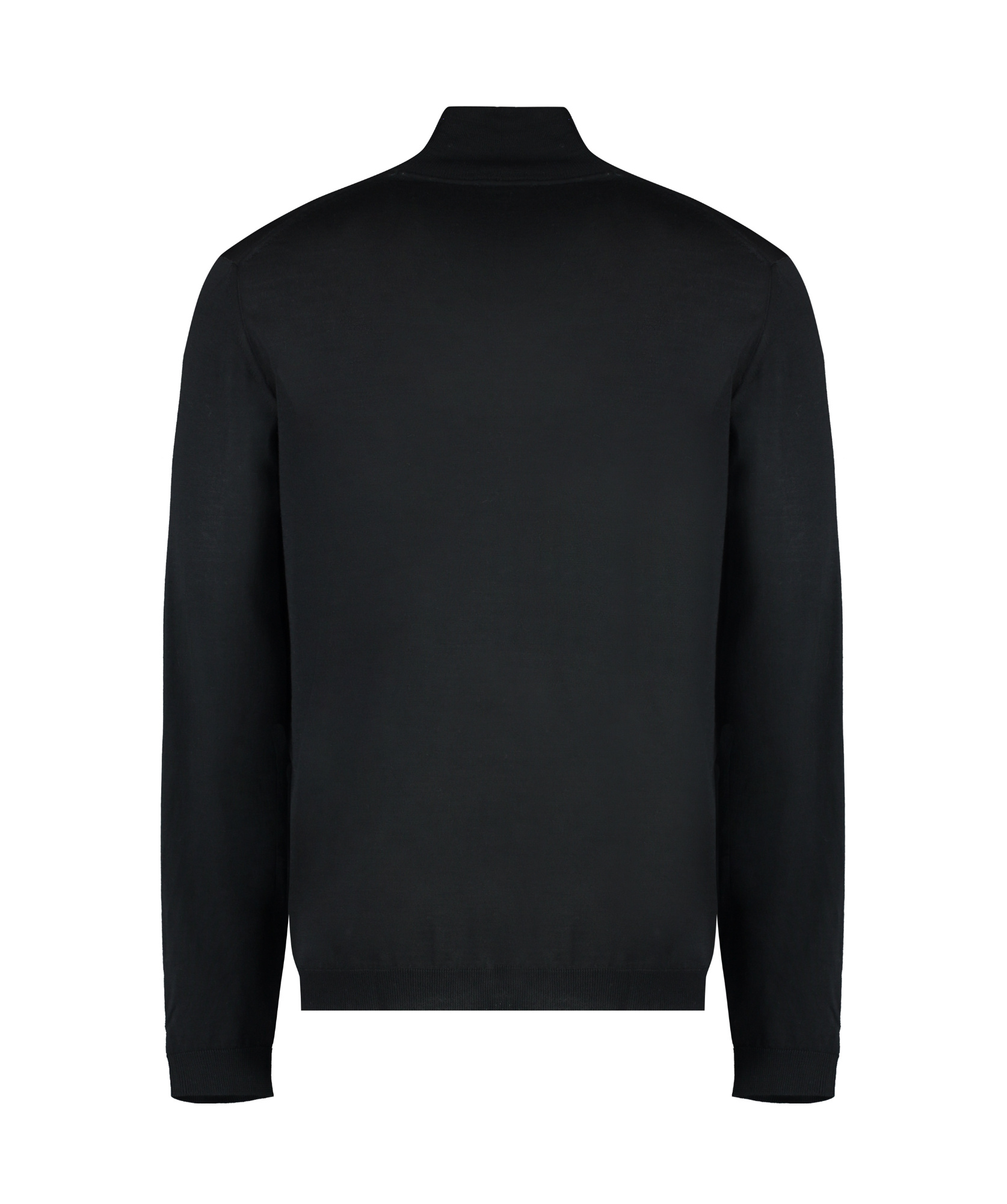 Roberto Collina Turtleneck Wool Sweater Long Sleeves In Black