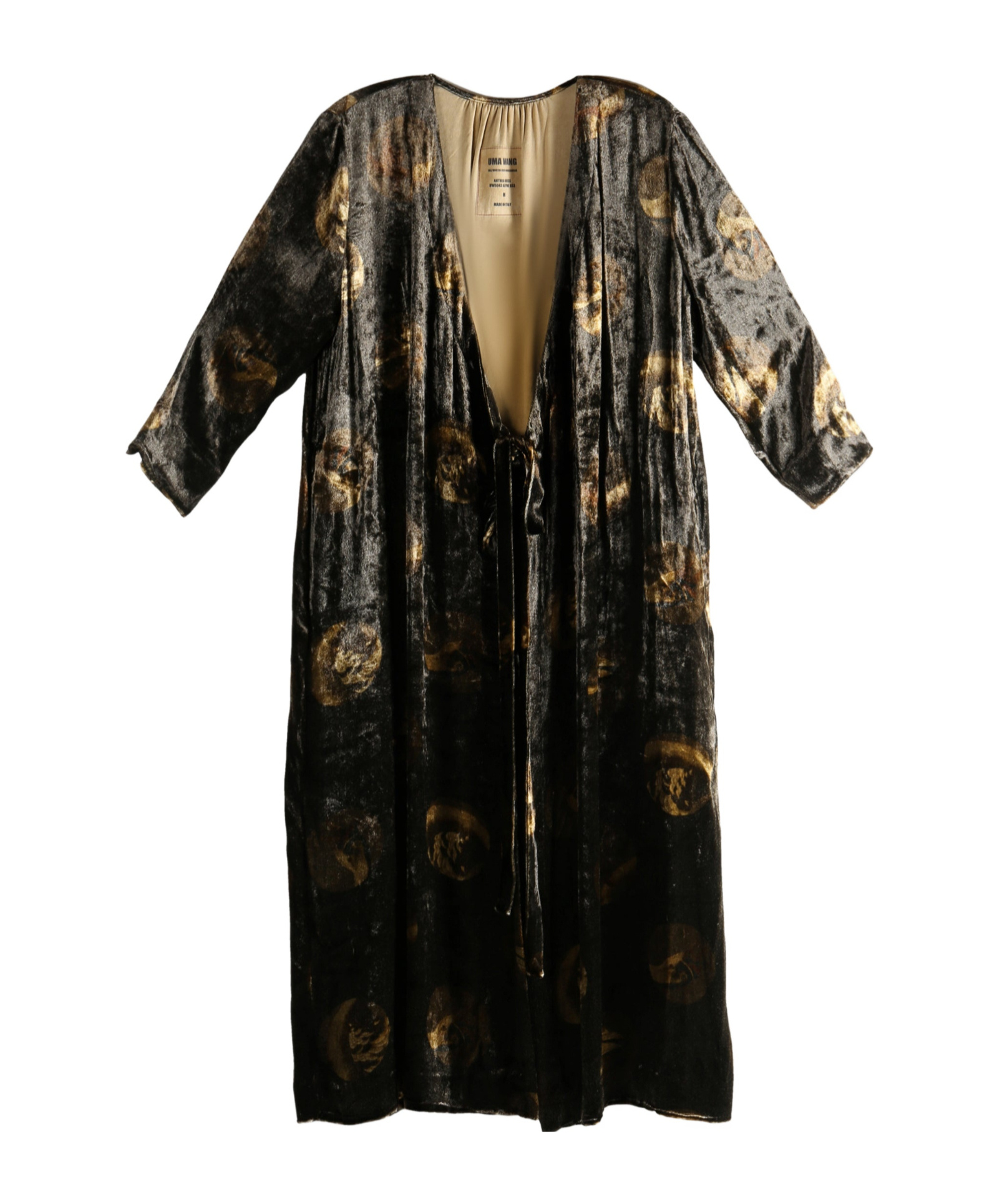 Uma Wang Patterned Dress In Black