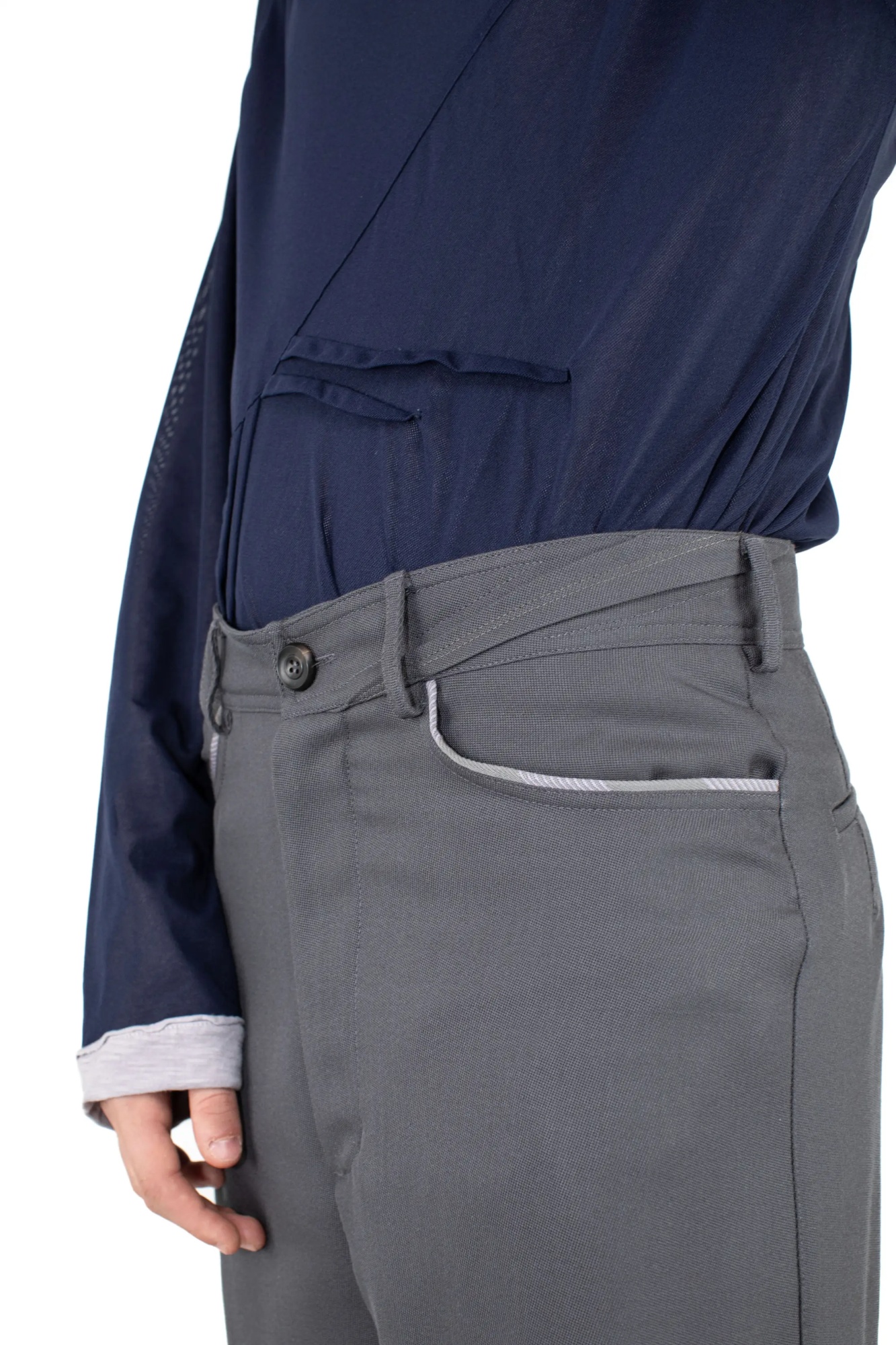 Kiko Kostadinov Men Ohne K-dart Trouser In Gray