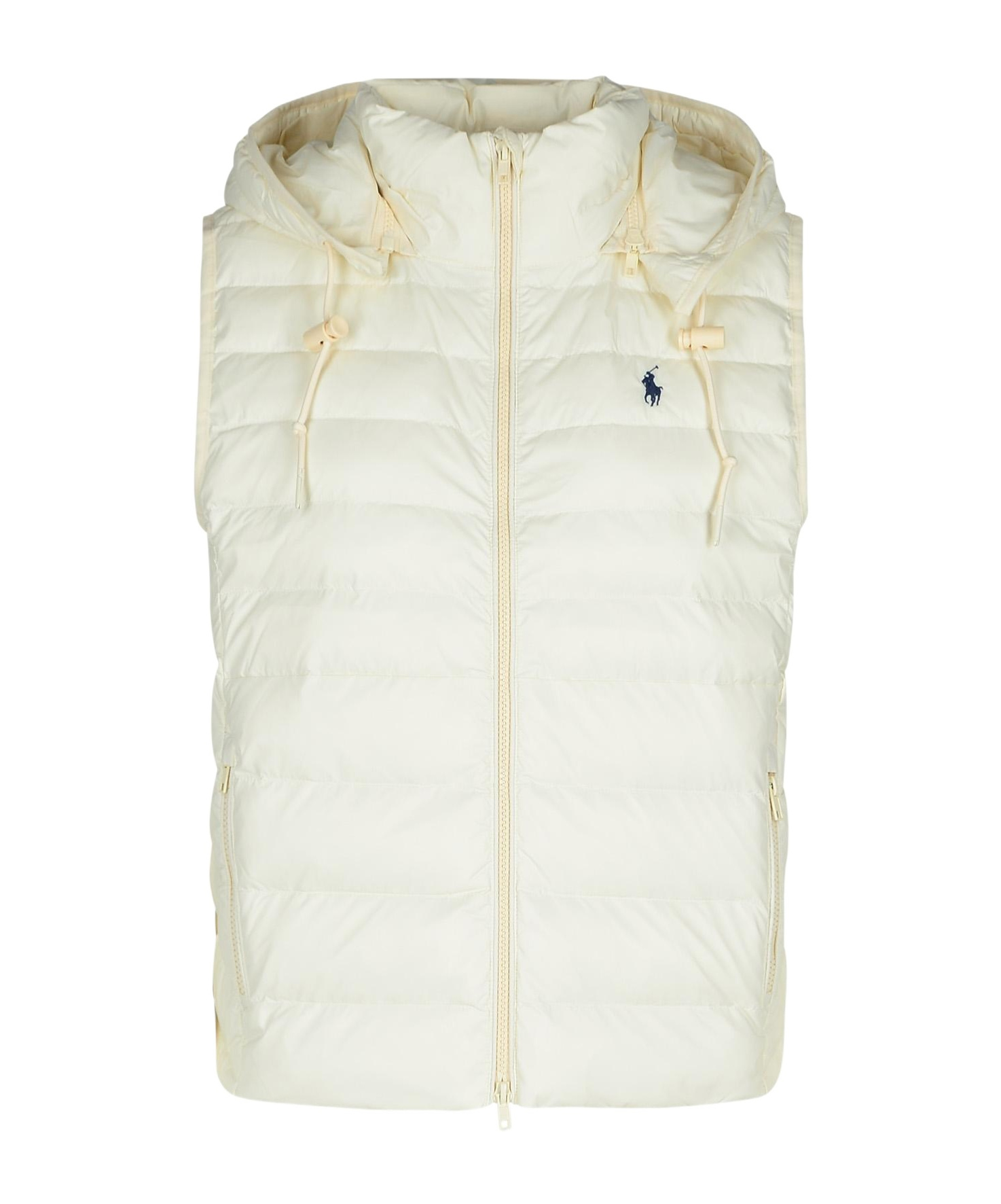 Polo Ralph Lauren Cream Nylon Vest 100gr In White