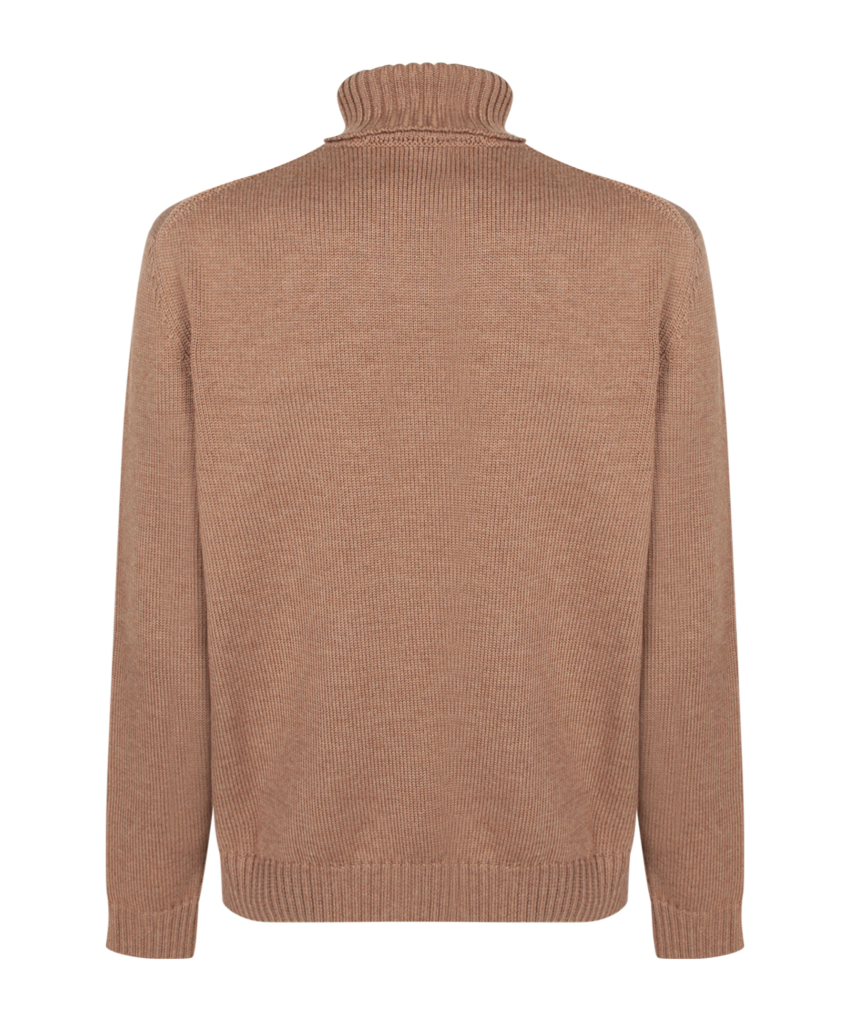 Incotex Long-sleeved Turtleneck Sweater In Brown