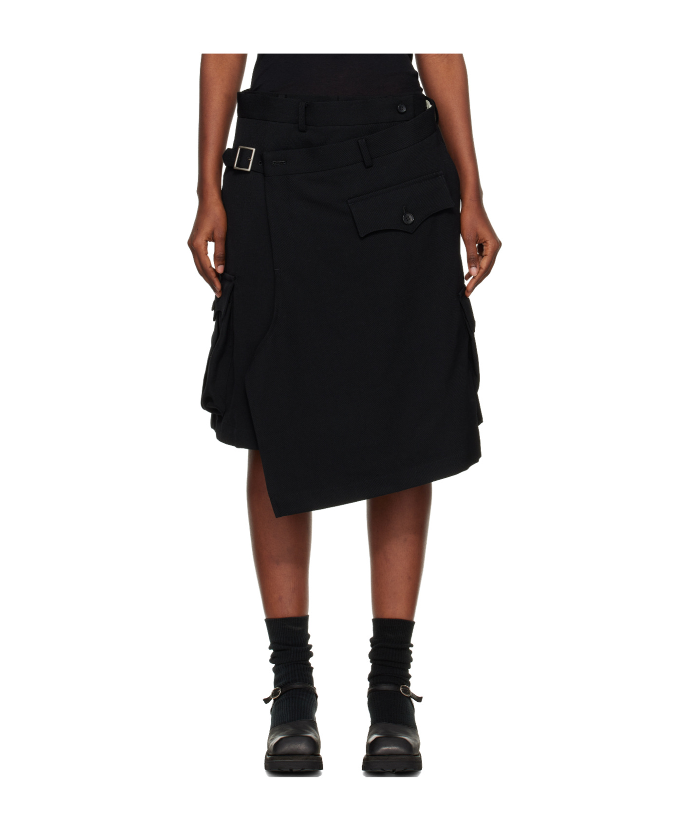 Comme Des Garçons Thick Twill Shorts In Brown