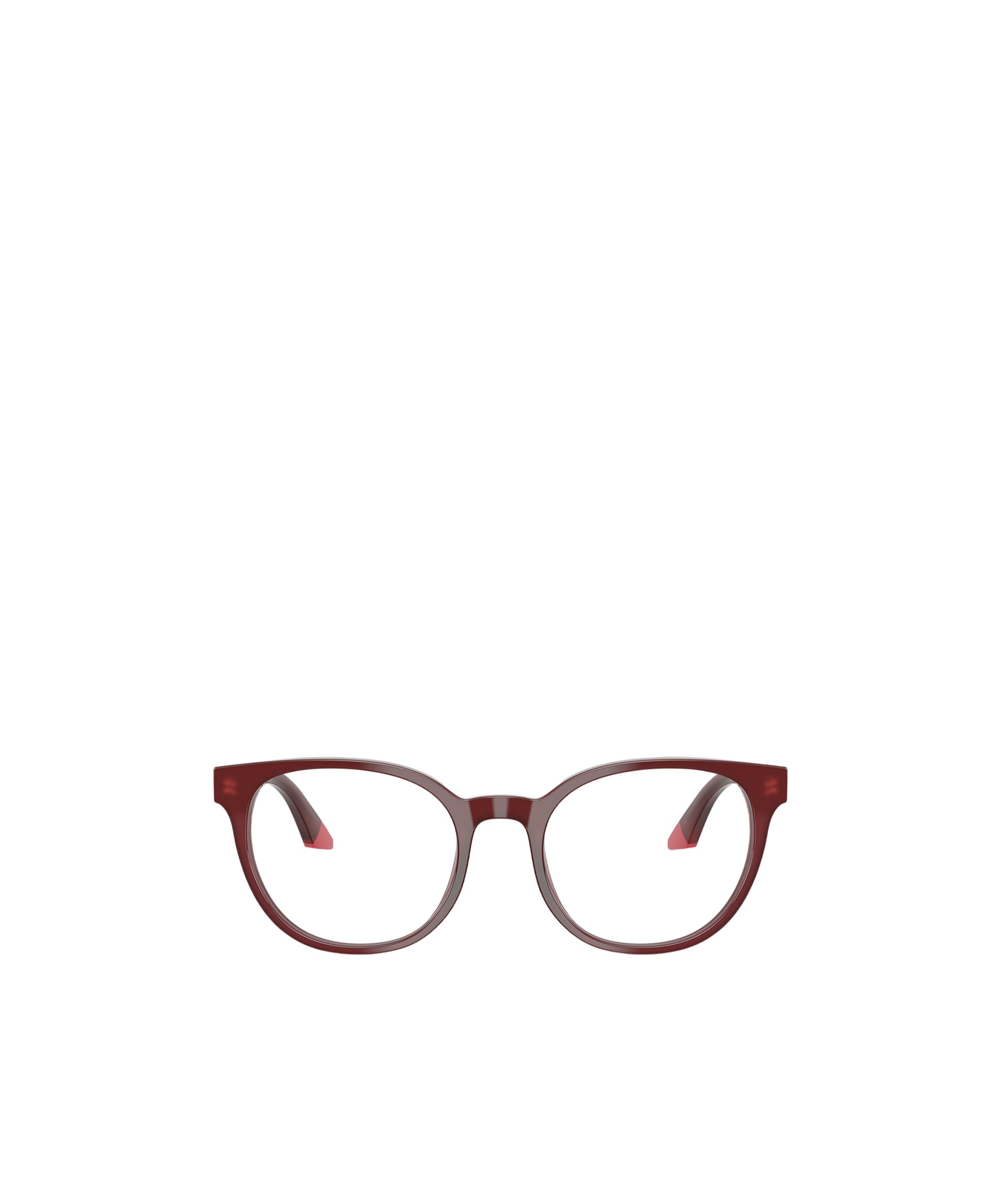 Emporio Armani Full-frame Plain Glasses In Burgundy