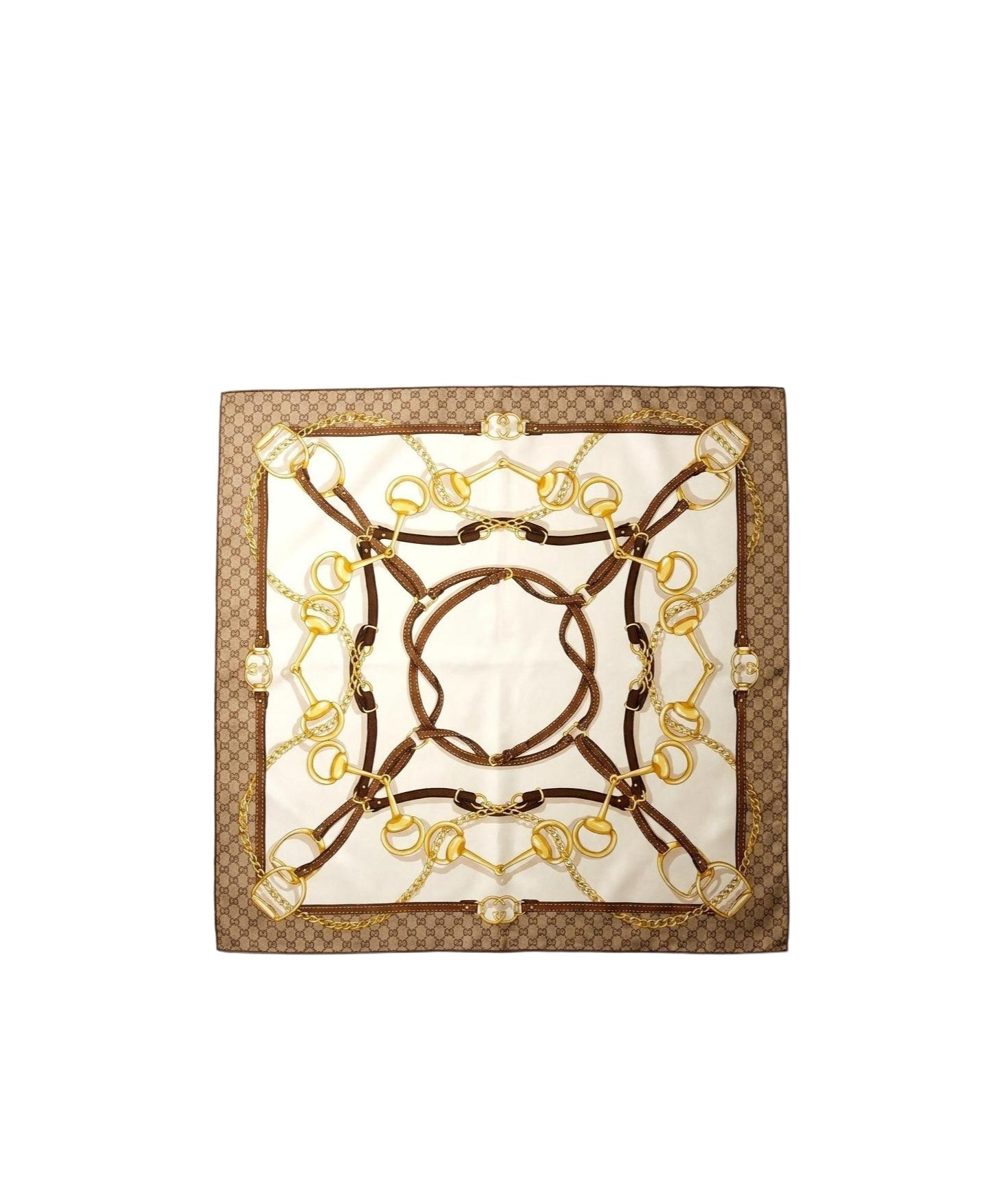 Gucci Printed Silk Scarf In Multi