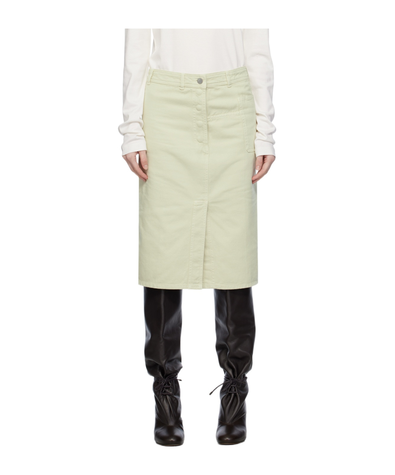 LEMAIRE DENIM MINISKIRT