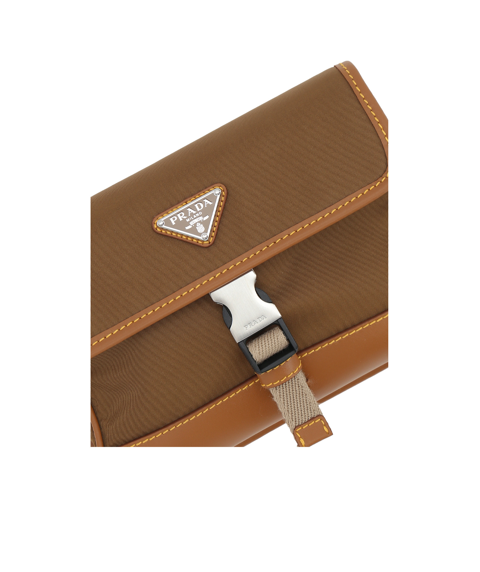 PRADA ENAMEL TRIANGLE-LOGO PHONE CASE