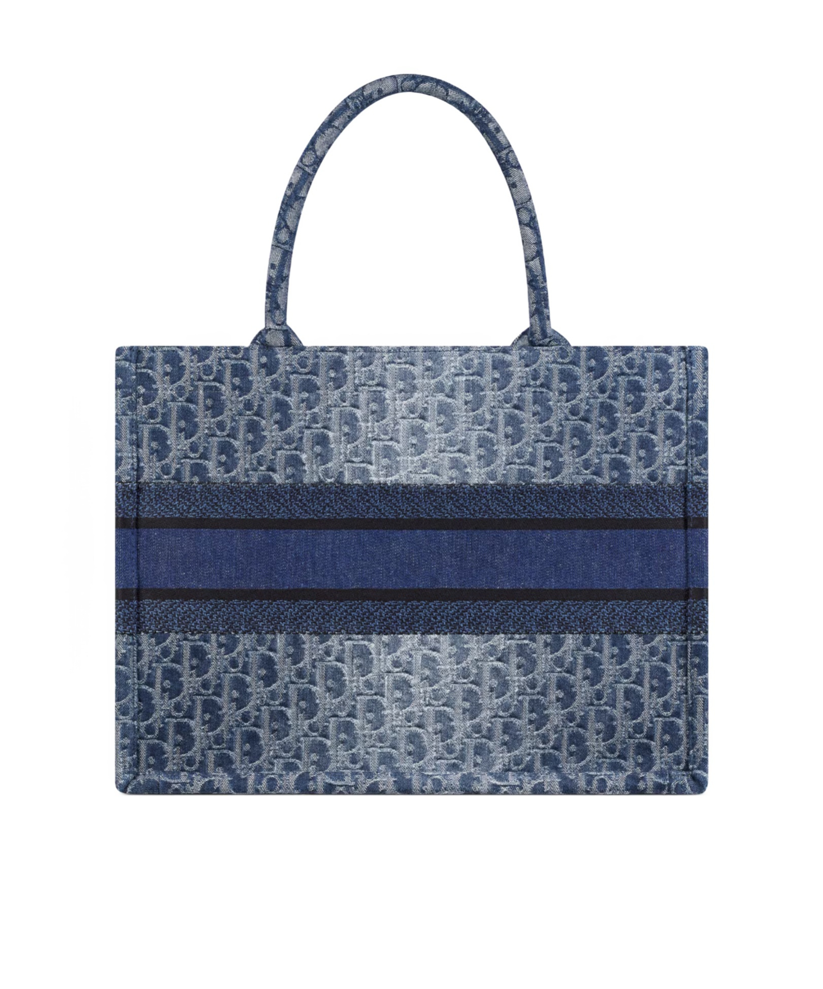 Dior Medium Book Tote Handbag In Blue