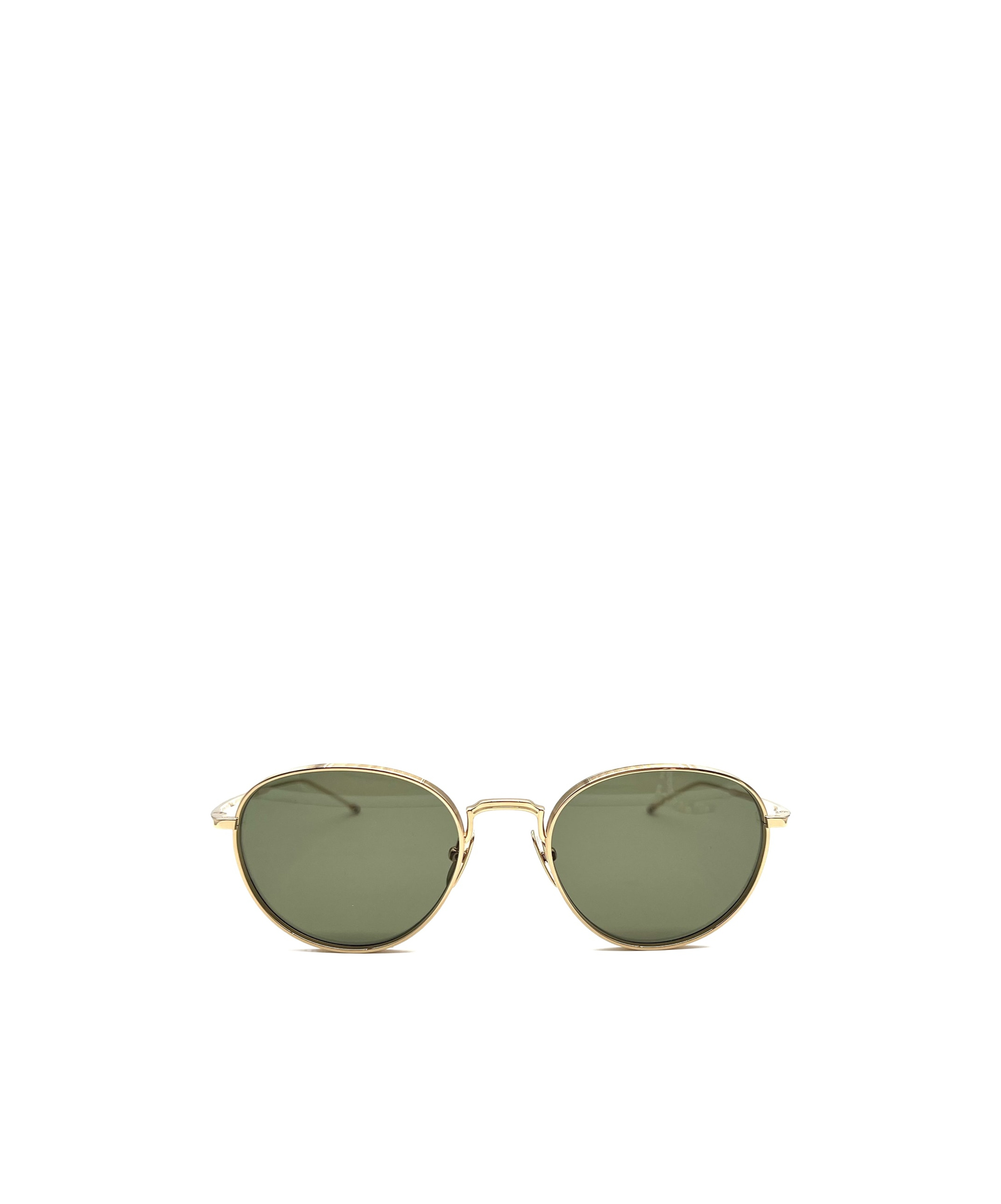 Thom Browne Eyewear Round Frame Sunglasses In Green