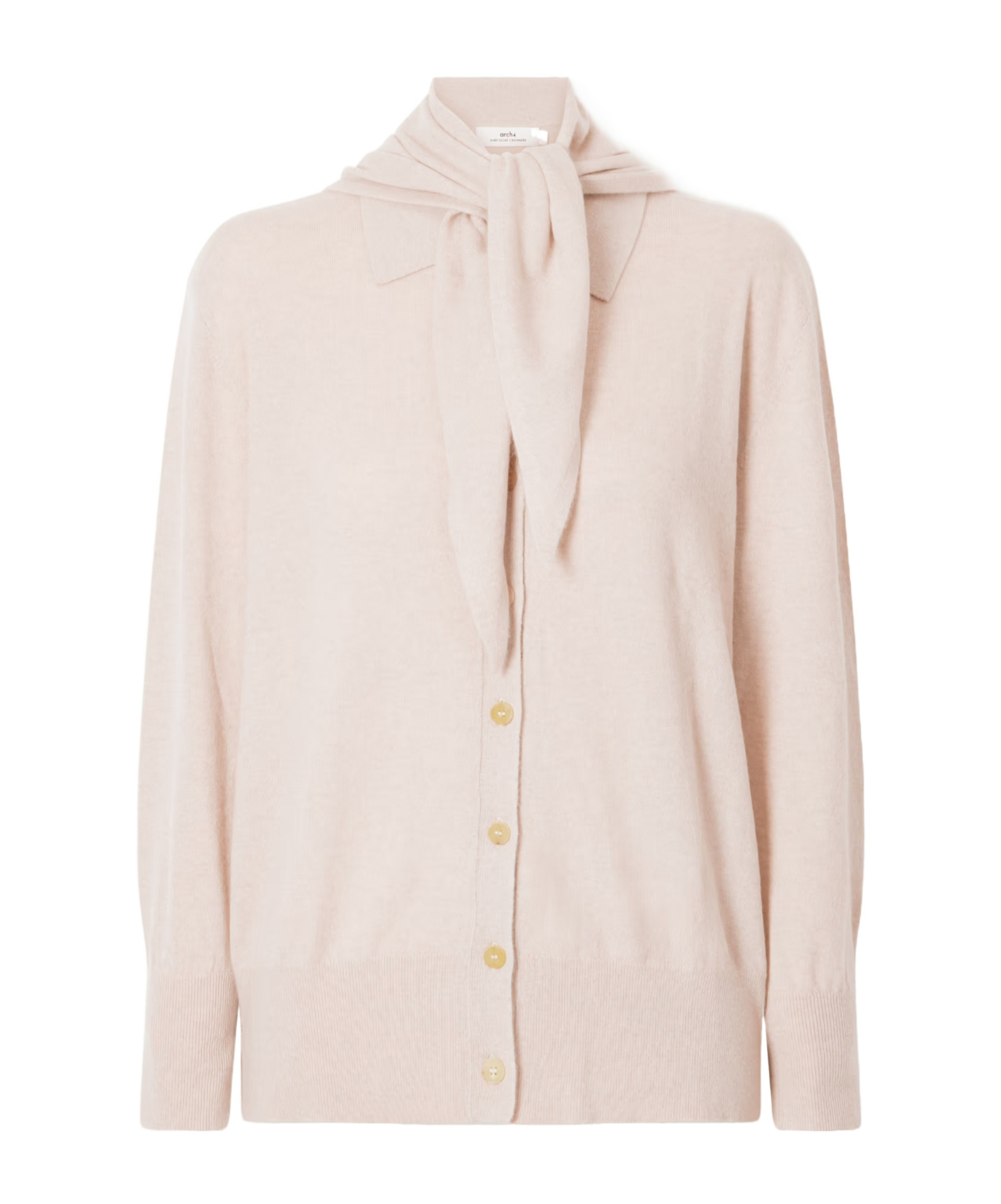 Arch4 Long-sleeve Cardigan In Beige