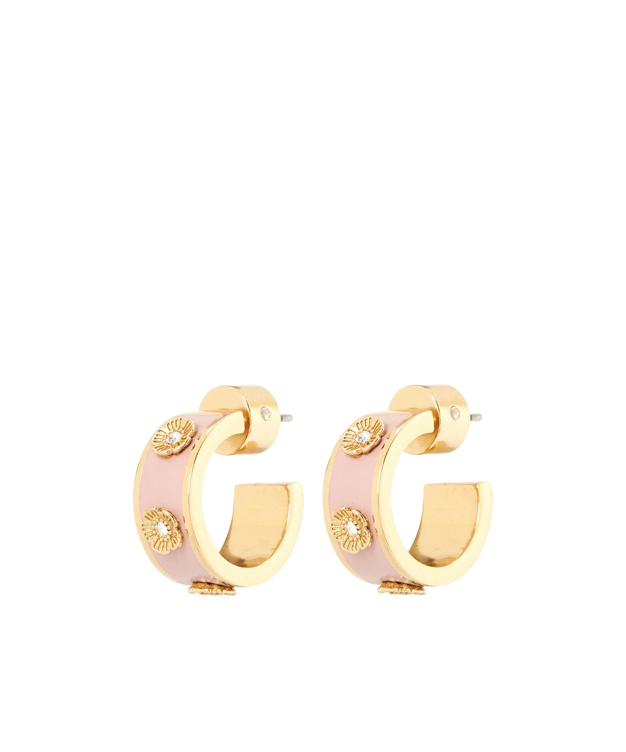 COACH TEA ROSE EARRINGS