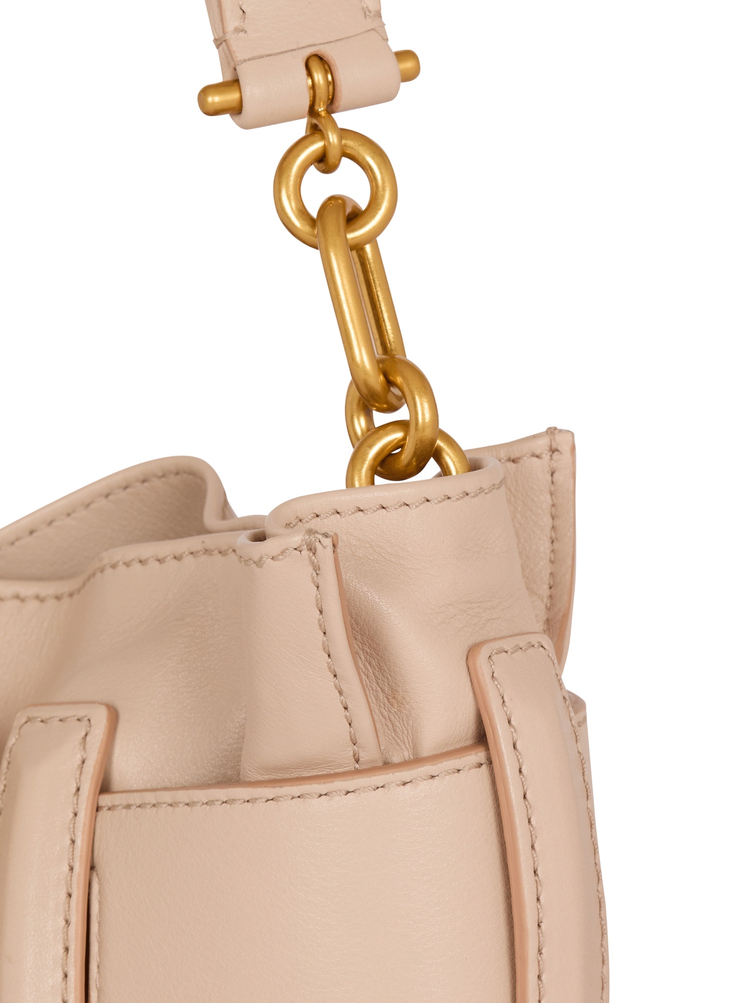 Balmain Anthem Shoulder Bag In Nude