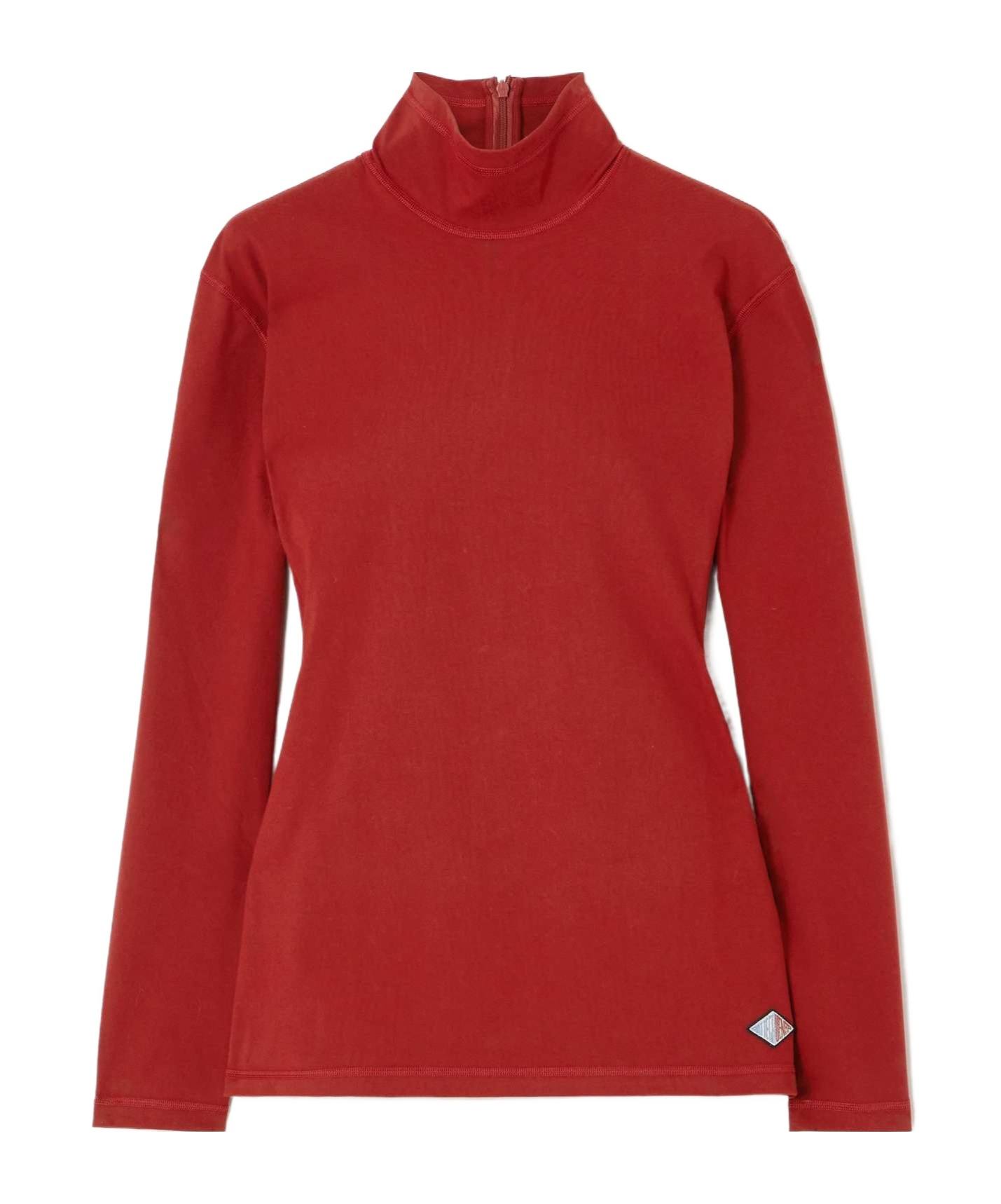Bottega Veneta Appliquéd Stretch-cotton Jersey Blouse In Red