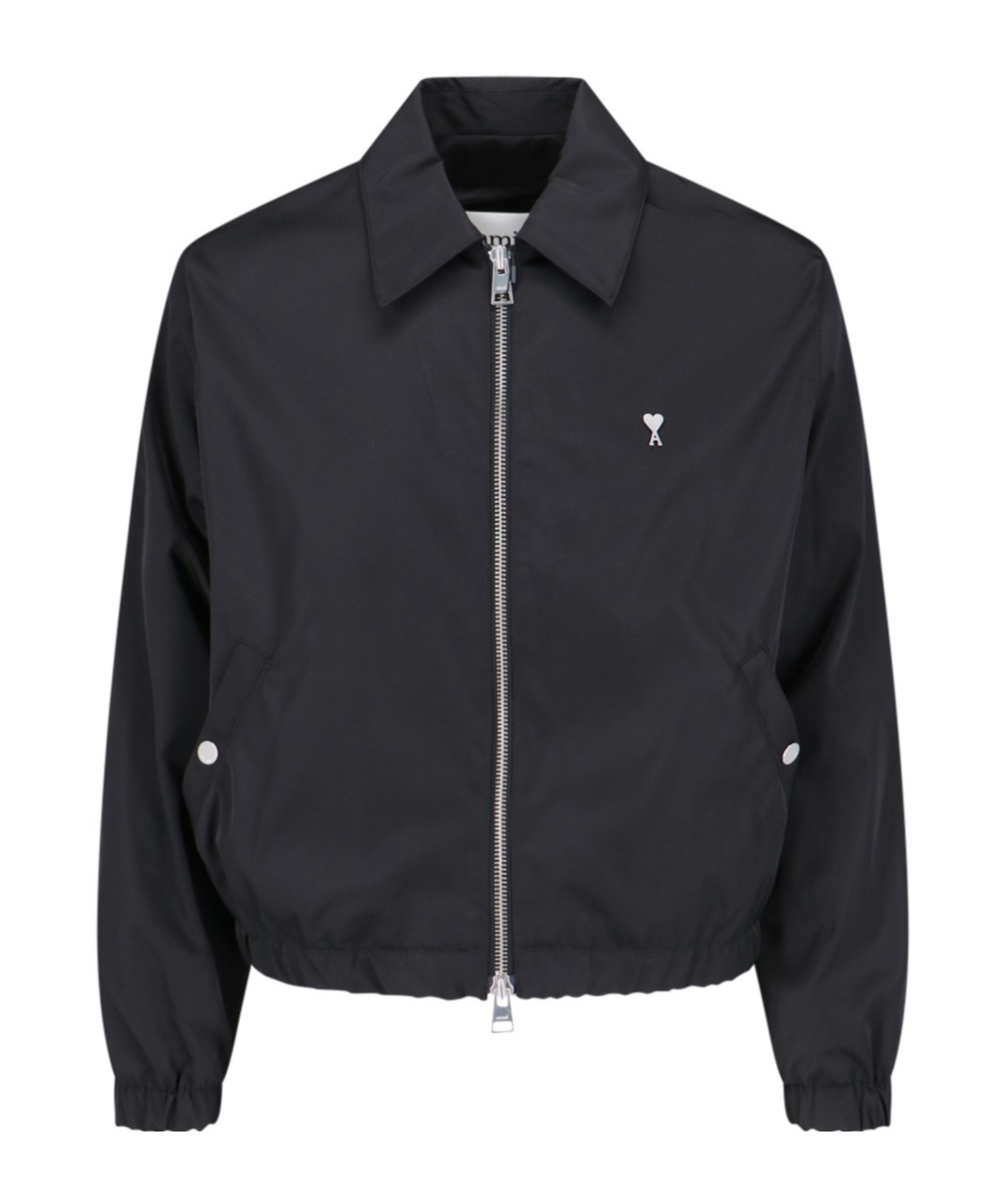 Ami Alexandre Mattiussi Ami Paris Long-sleeved Zipped Jacket In Black