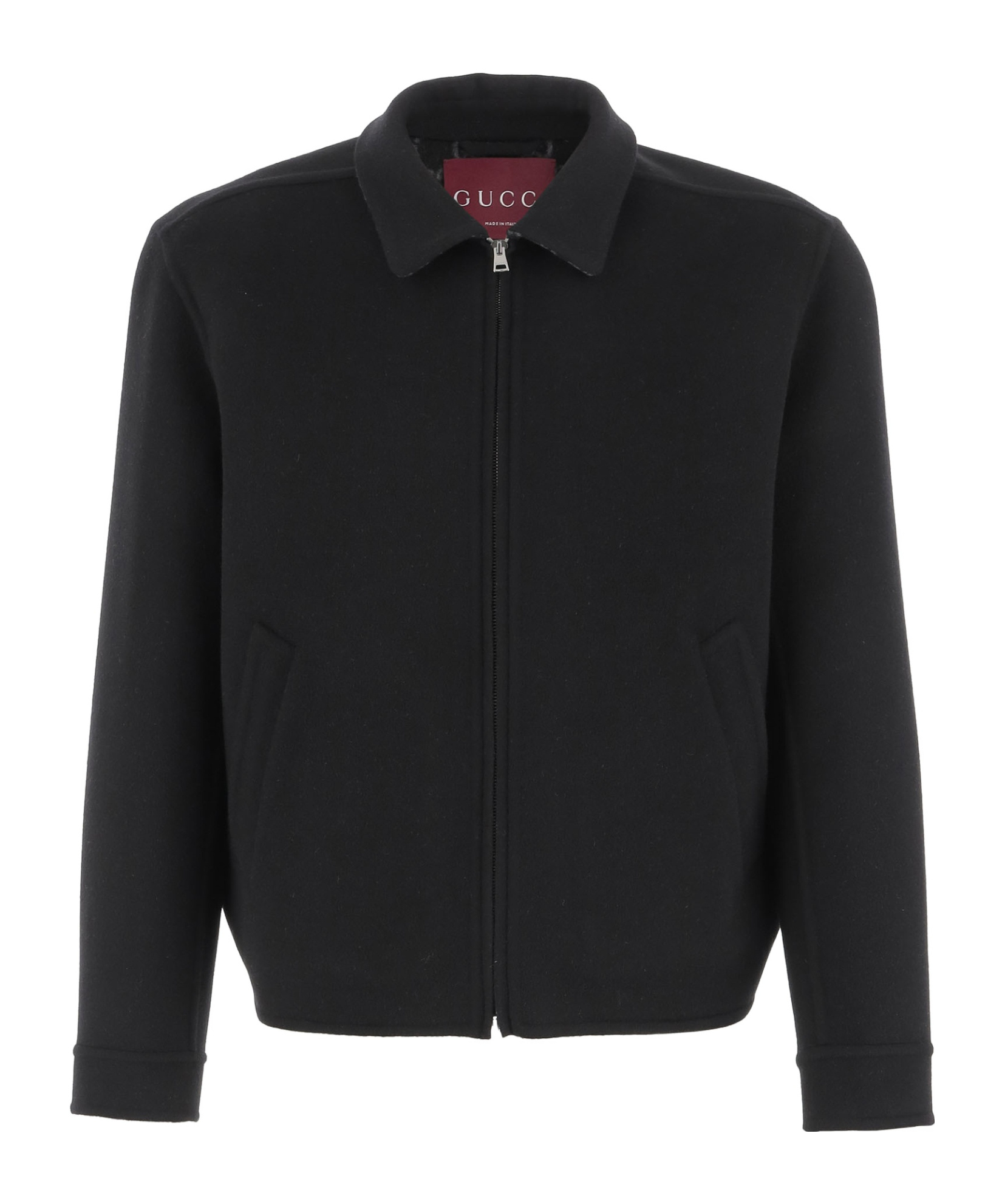 Gucci Twill Jacket With Web Detail In Black