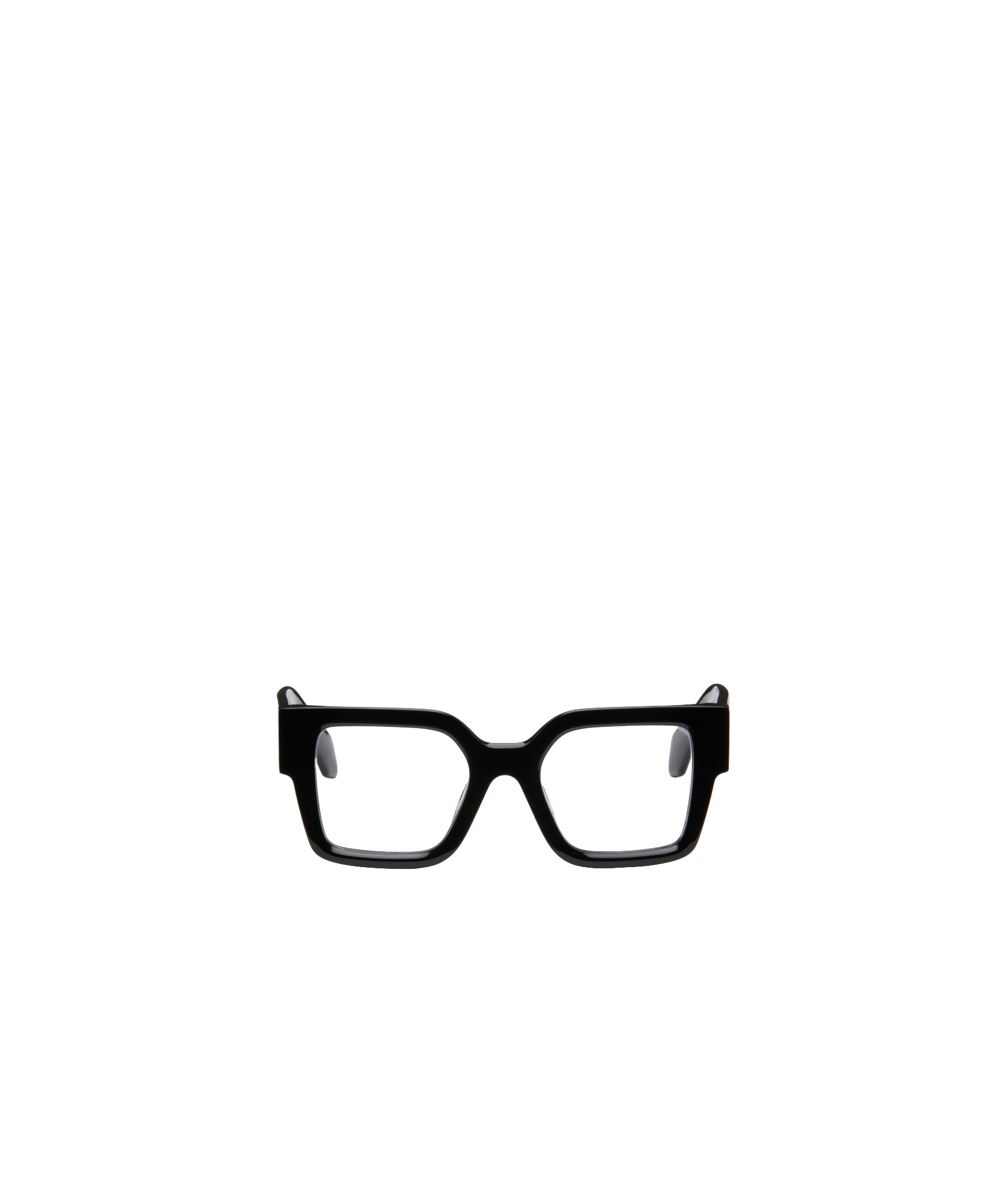 Off-white Full Frame Plain Mirror In Black