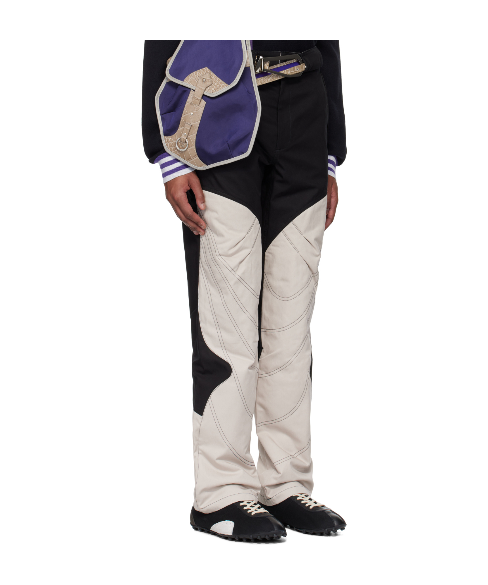 Kiko Kostadinov Panelled Design Trousers In White