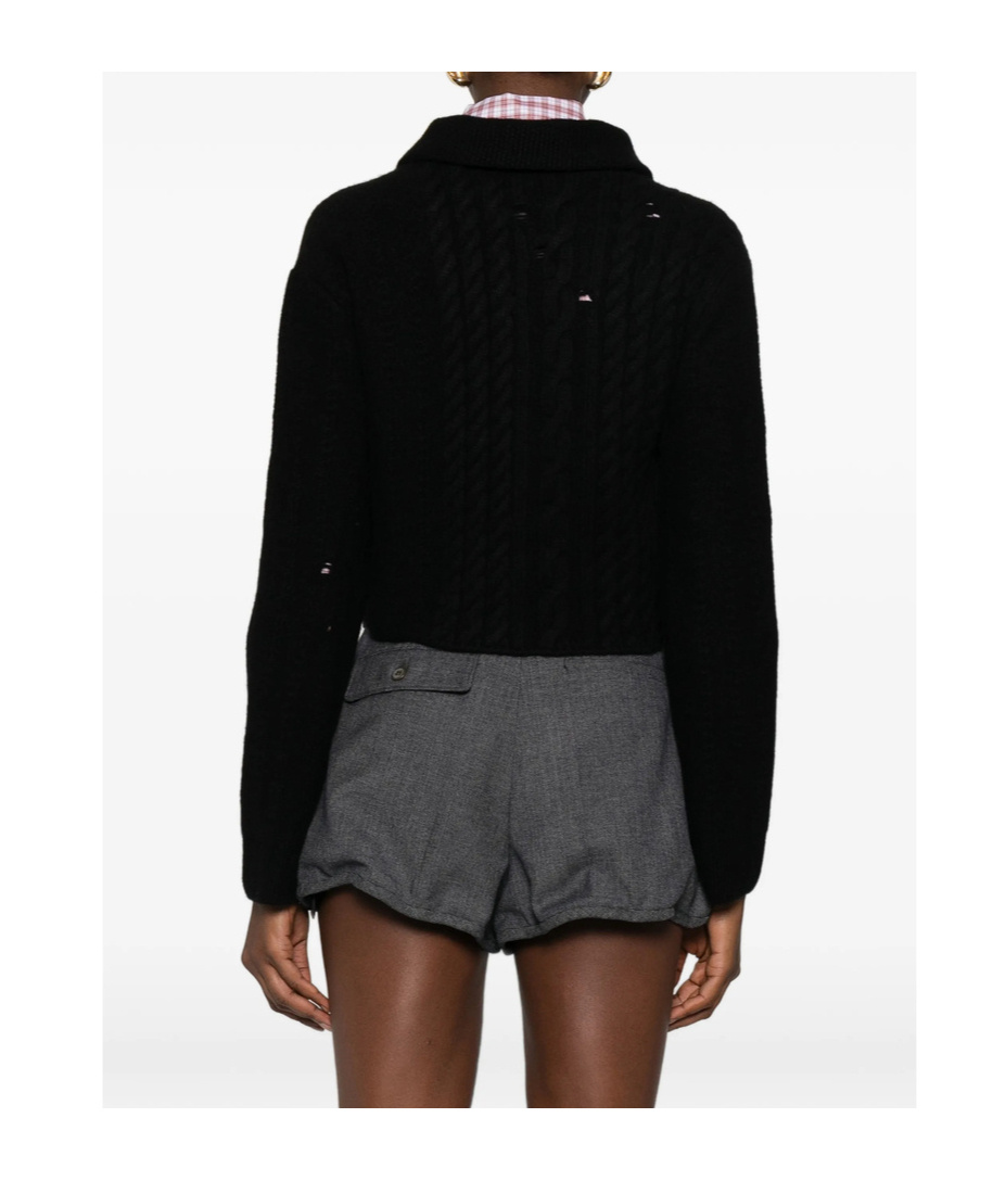 Enfants Riches Deprimes Long-sleeved Knitted Cardigan In Black