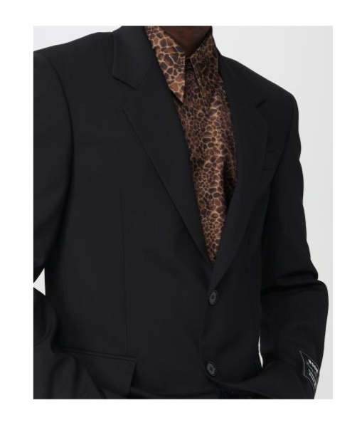 Msgm Single-breasted Blazer In Black