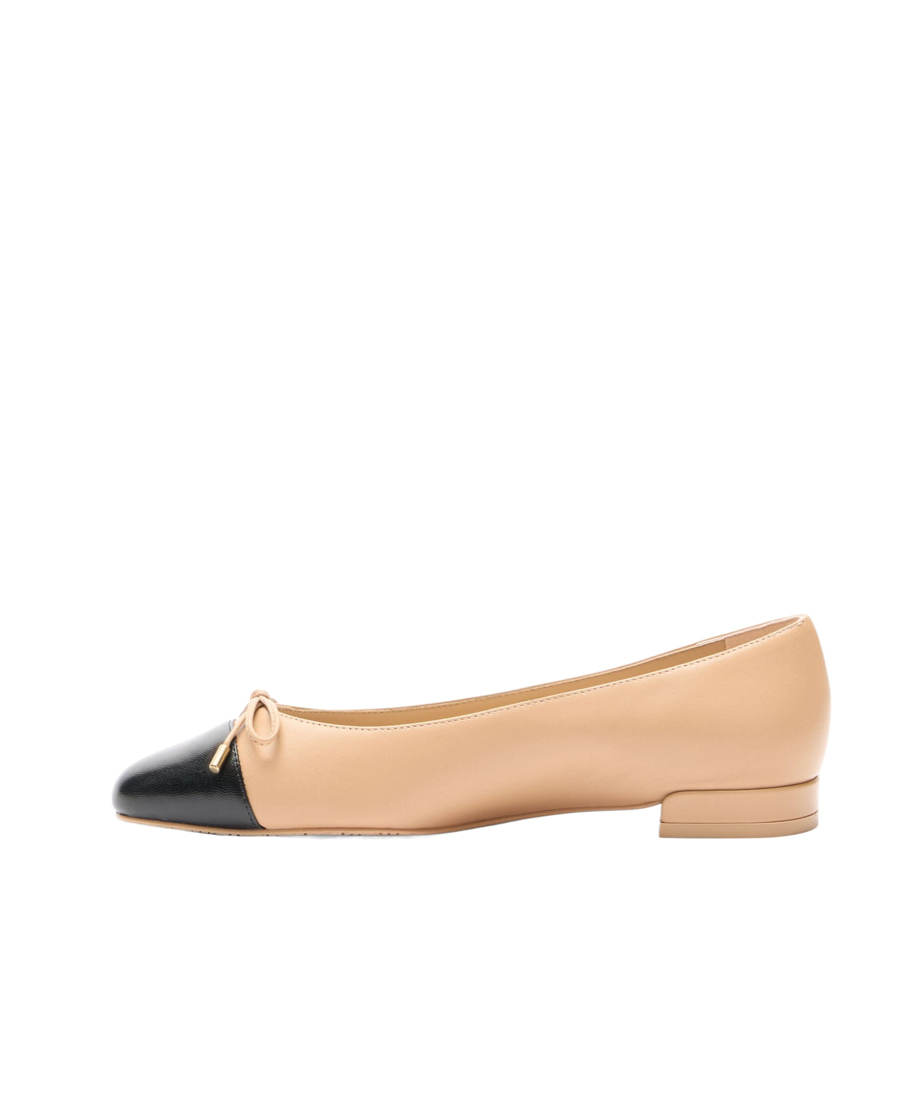 Stuart Weitzman Bow Flat Shoes In Nude