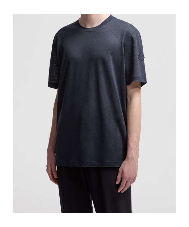 Moncler Logo Linen T-shirt