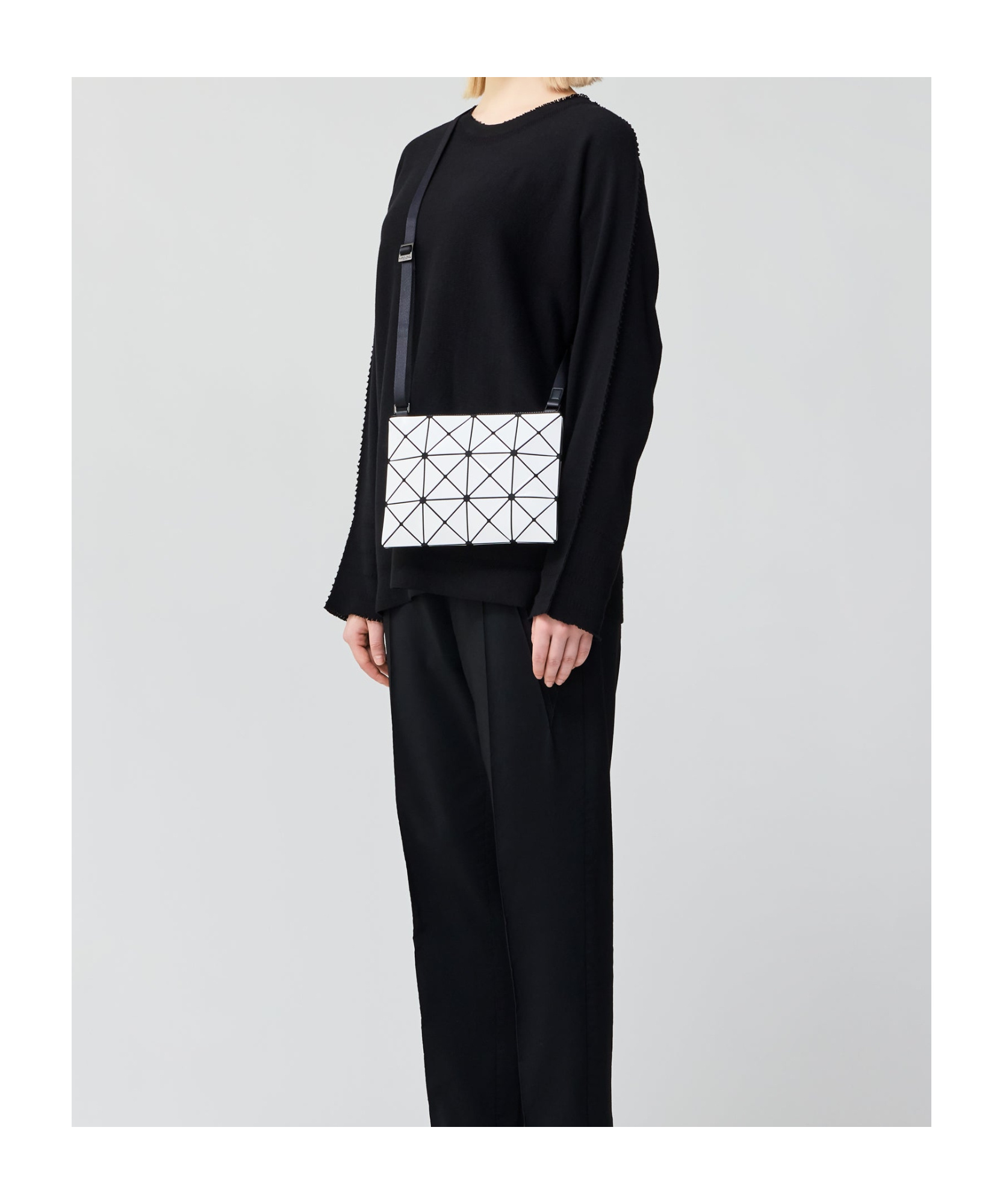 Bao Bao Issey Miyake Lucent Shoulder Bag In White