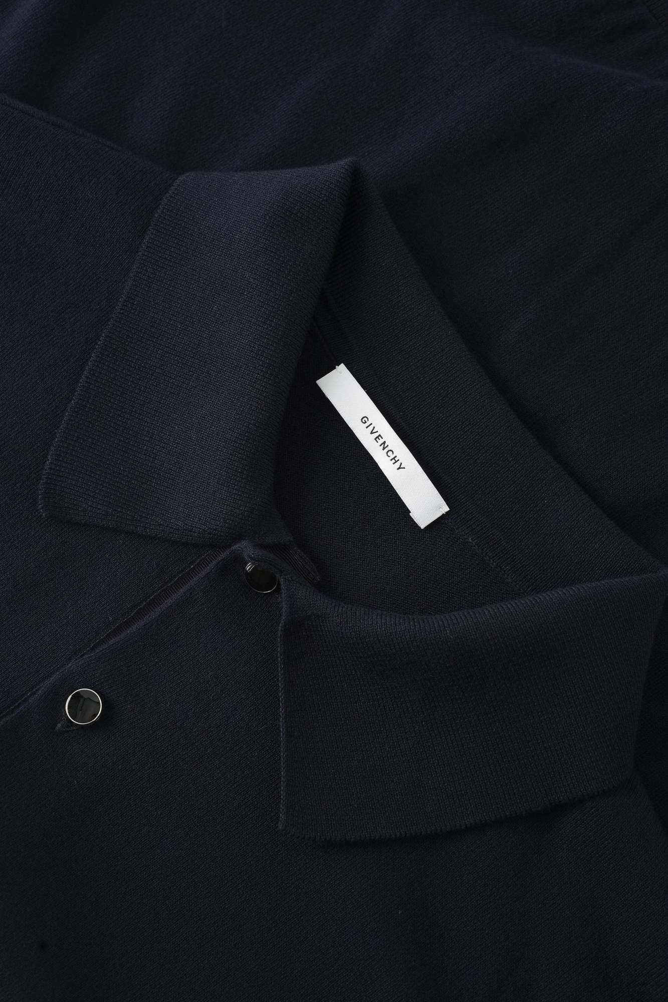 Givenchy Knit Short-sleeve Polo Shirt In Blue