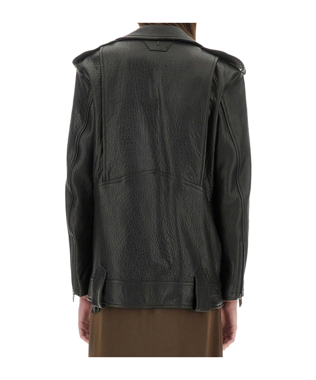 Salvatore Santoro Classic Biker Jacket With Zip Closure In Black