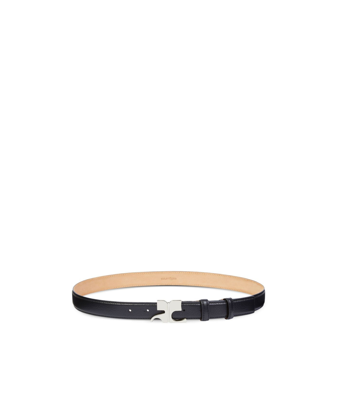 COURRÈGES LOGO-BUCKLE BELT