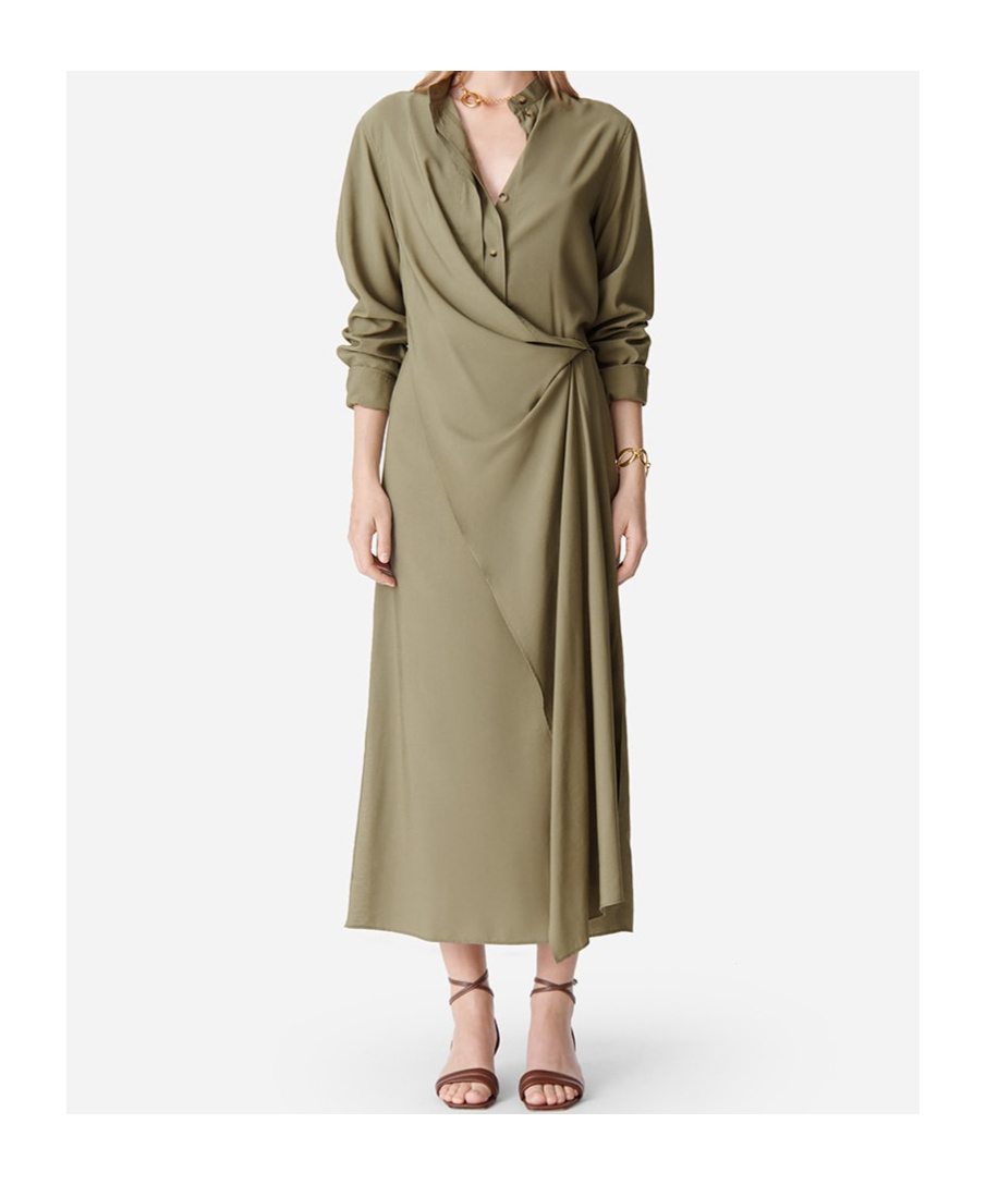 Vanessa Bruno Long Sleeved Dress In Brown