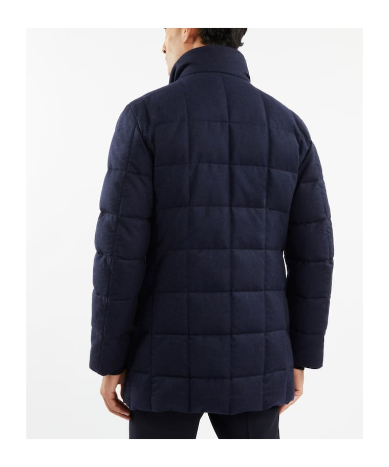 Fay Long-sleeved Down Jacket In Black