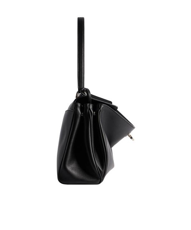 Balenciaga Rodeo Small Grained Leather Top-handle Bag In Black