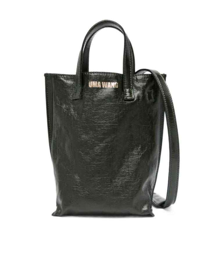 Uma Wang Double Handle Shoulder Bag In Black