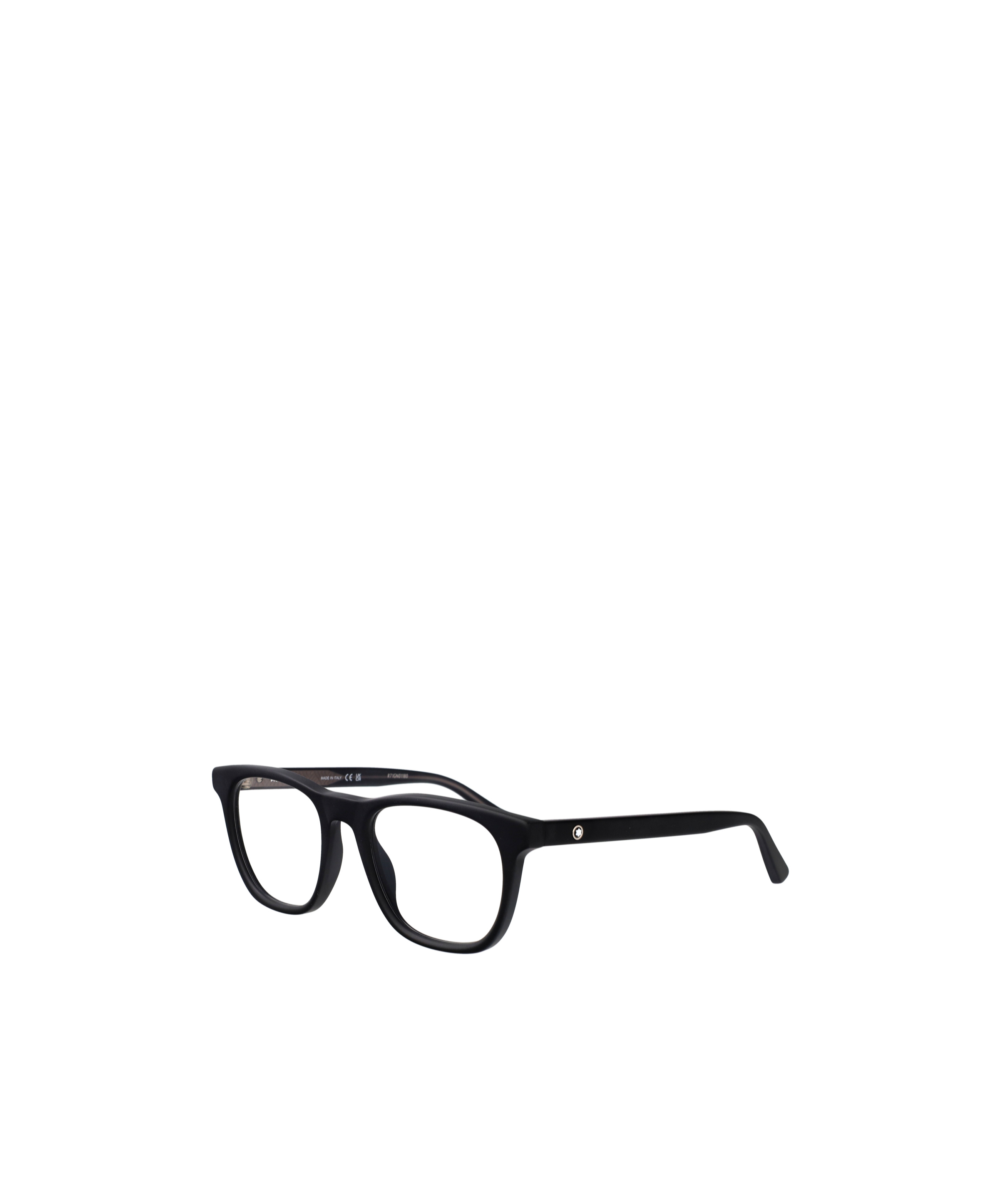 Montblanc Black-black-transparent Recycled Acetate Glasses In Black