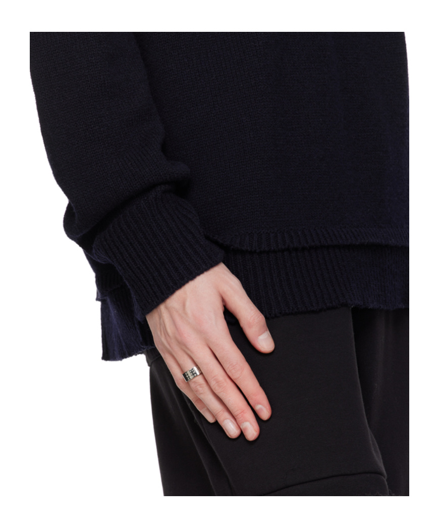 Shop Mm6 Maison Margiela Numeric Engraved Polished Ring In Gray