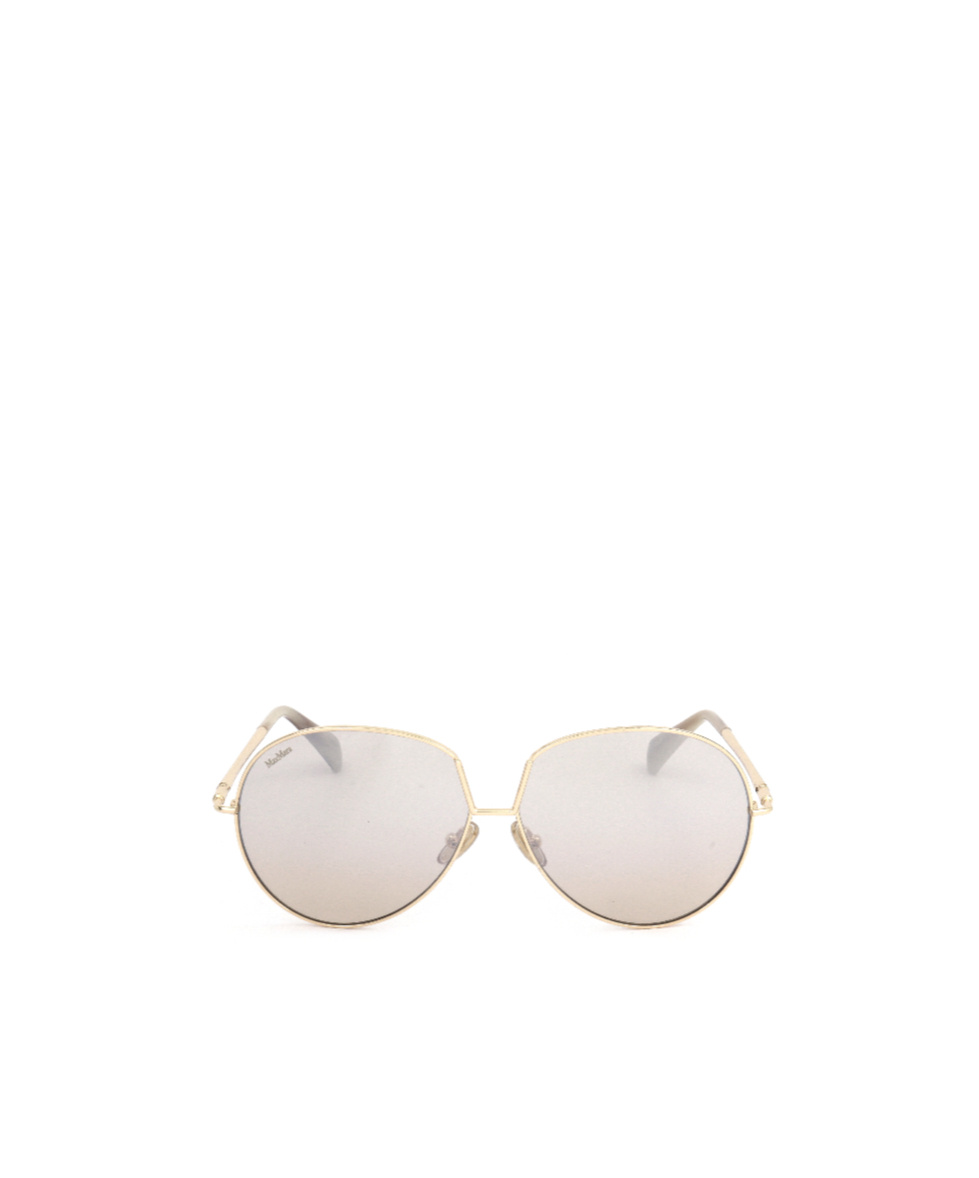 Max Mara Full Frame Sunglasses In Gold