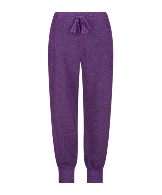 Valentino Elastic Waist Sweatpants In Purple