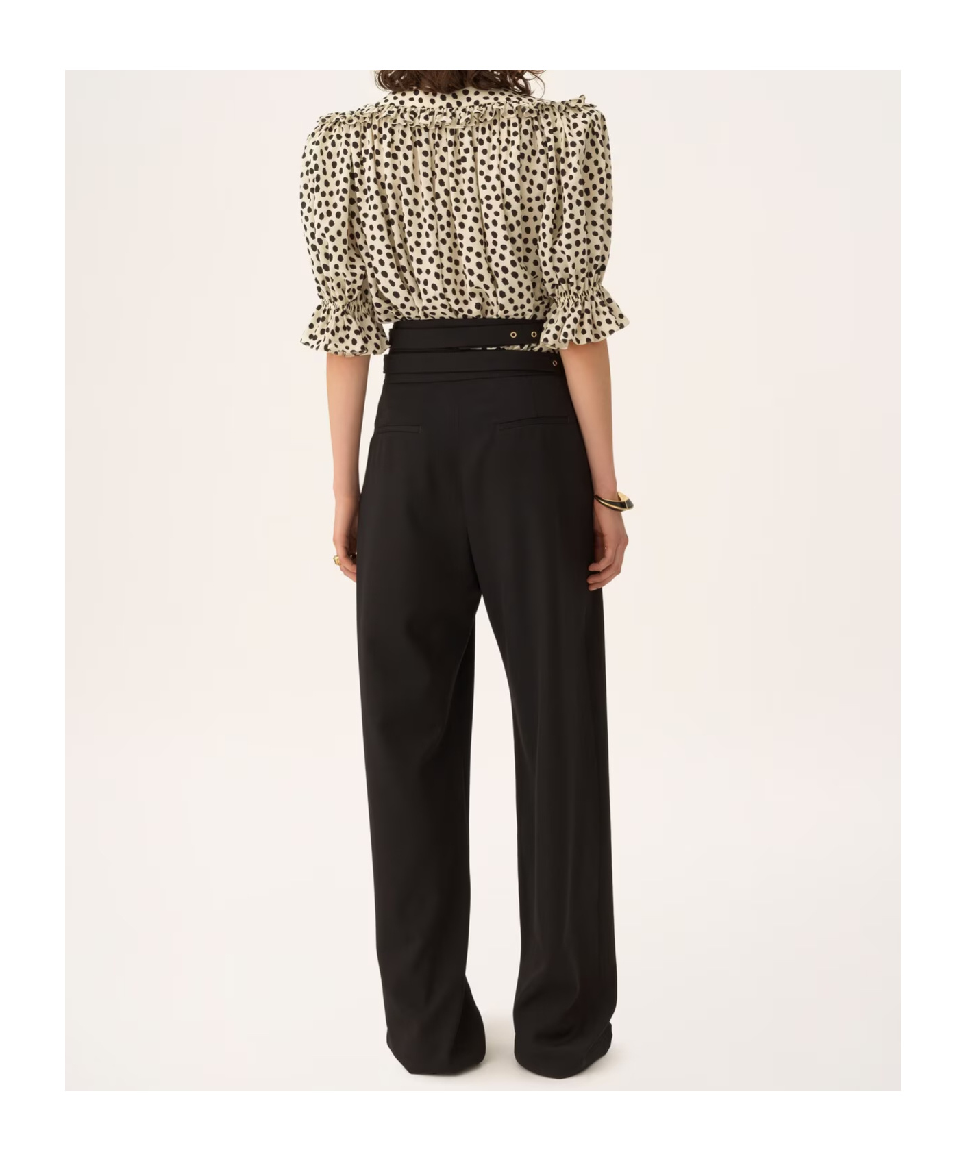 Chloé High-waisted Tailored Trousers In Black
