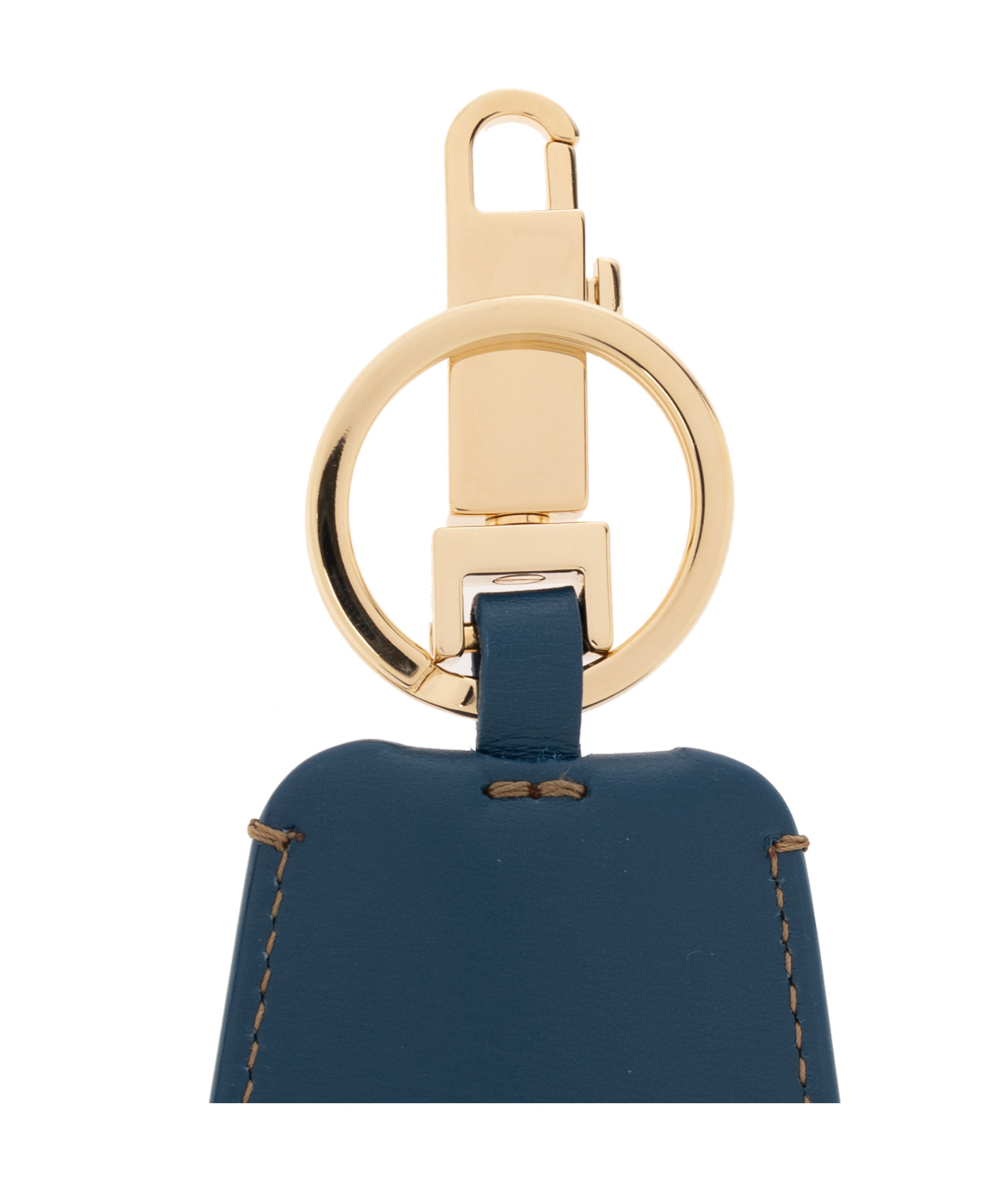 Ferragamo Logo Keychain In Blue