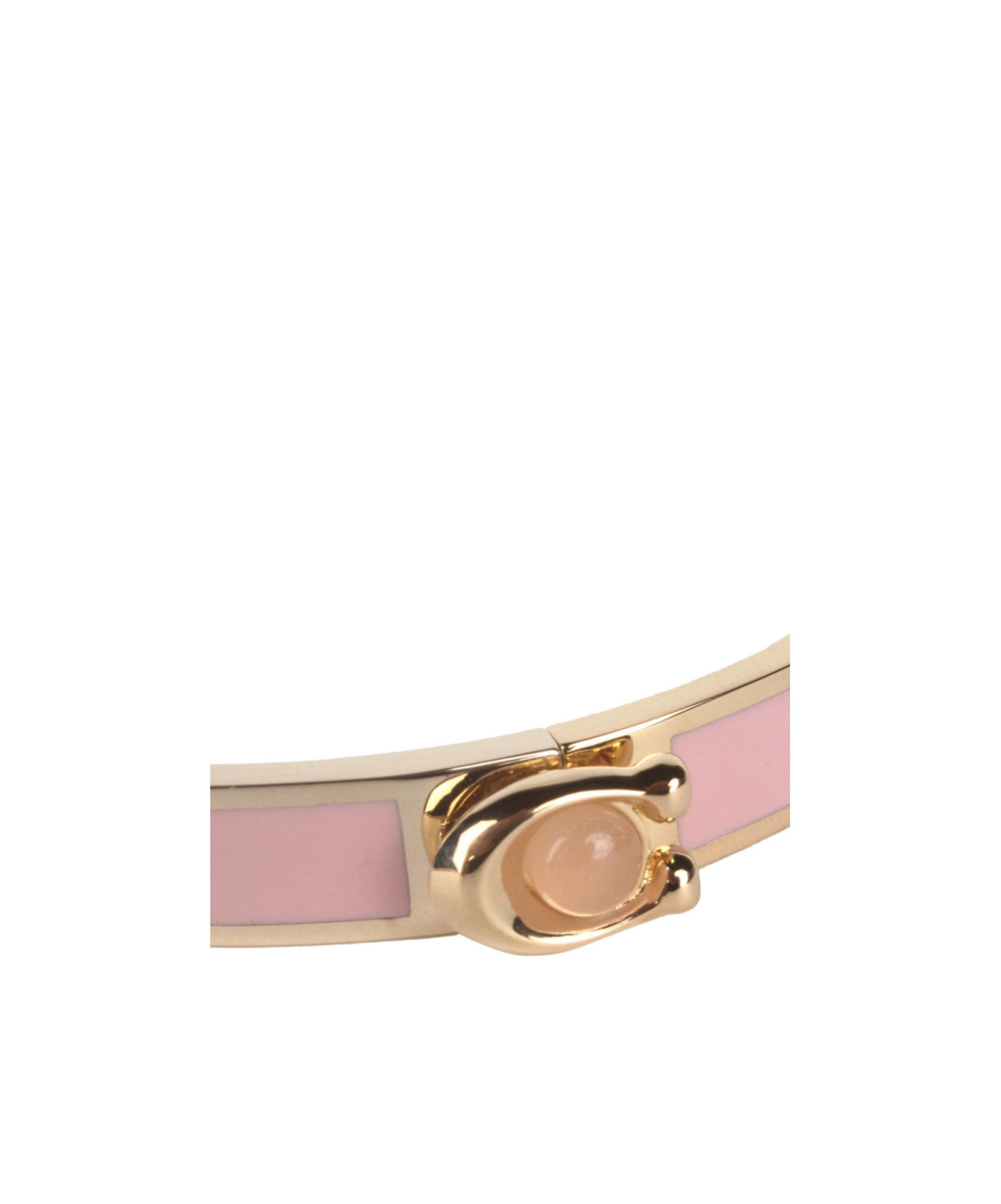 Coach C Hinged Bangle Bracelet In Yellow