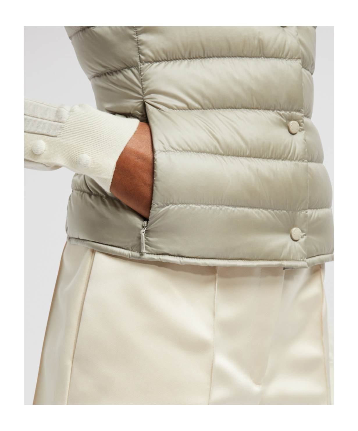 Moncler Doudoune Sans Manches Liane In White