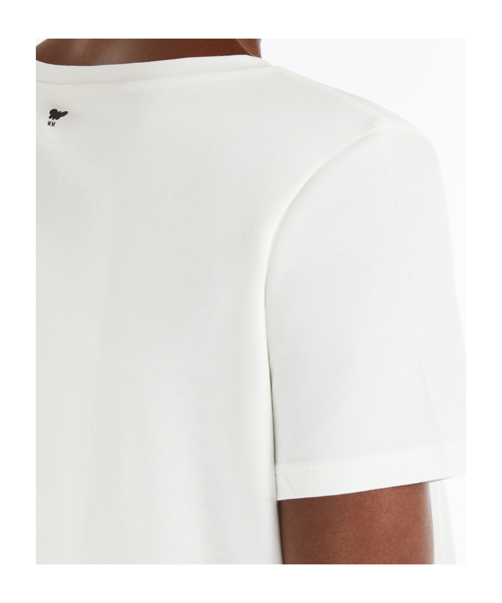 Weekend Max Mara Omens Multia Quarter-sleeve Cotton-jersey T-shirt White In White