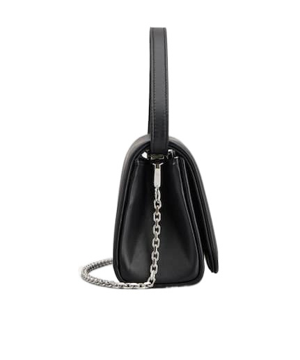 Roger Vivier Embellished Foldover Top Tote Bag In Black
