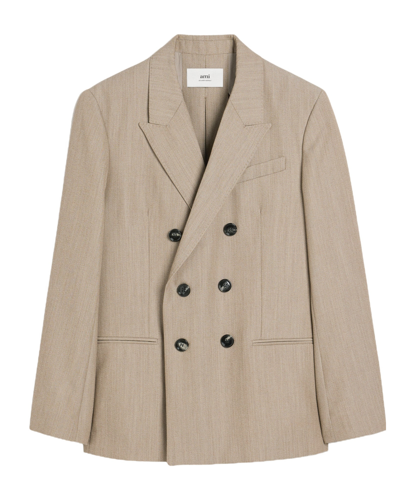 Ami Alexandre Mattiussi Double-breasted Jacket In Nude