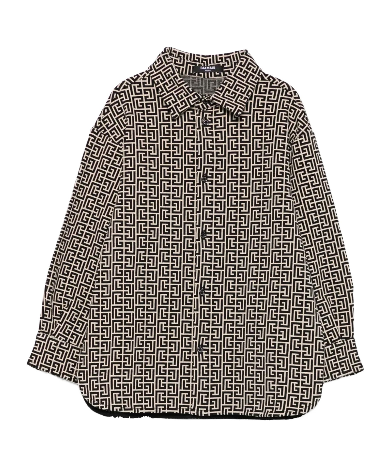 Balmain Geometric-print Shirt In Multi